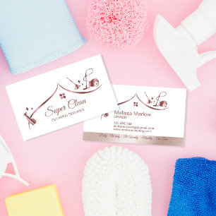 Carte De Visite Maid Cleanhouse Sparkling or rose