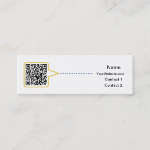 Carte de visite maigre de code de QR
