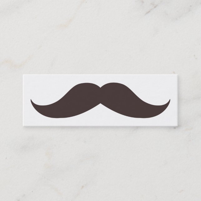 Carte de visite maigre de fausse moustache (Devant)