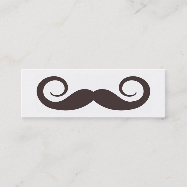 Carte de visite maigre de fausse moustache de (Devant)