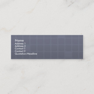 Carte de visite maigre personnel