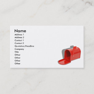 Carte De Visite MailboxOpen051409shadows, nom, adresse 1, Addr…