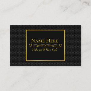 Carte De Visite Maillage 3D noir