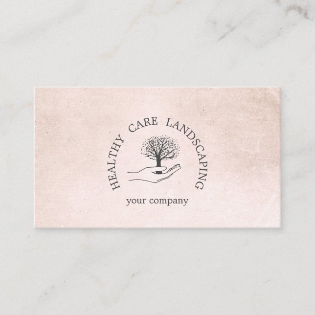 Carte De Visite Main avec arbre (Devant)