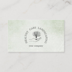 Carte De Visite Main avec arbre