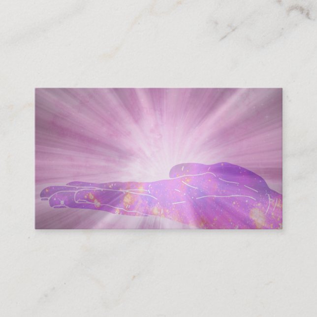 Carte De Visite Main curative de *~* rayonnant l'amour et (Devant)