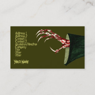 Carte De Visite Main de sinistre