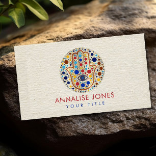 Carte De Visite Main Hamsa - Main - Fatima Dot Art