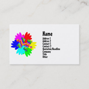 Carte De Visite Main Personnalisable Et Pièce De Puzzle Étonnant