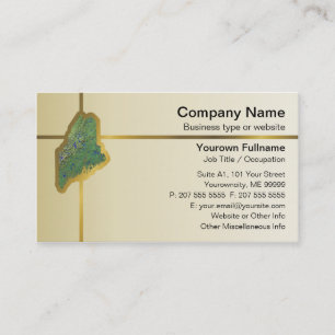 Carte de visite Maine Map