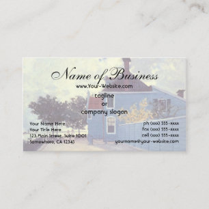 Carte De Visite Maison Bleue à Zaandam par Claude Monet