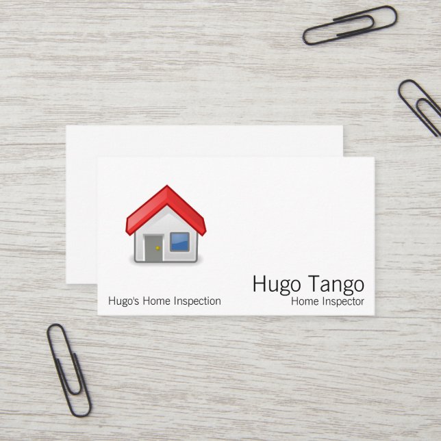 Carte De Visite Maison/Chambre/tango (Devant/Arrière en situation)