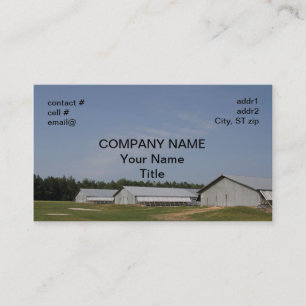 Carte De Visite maison croissante de poulet