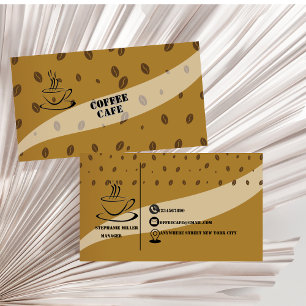 Carte De Visite Maison de café haut de gamme simple