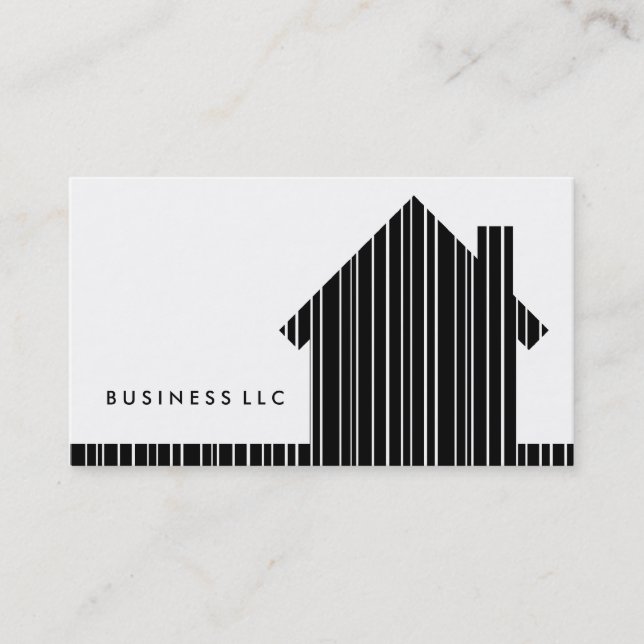Carte De Visite maison de code barres (Devant)