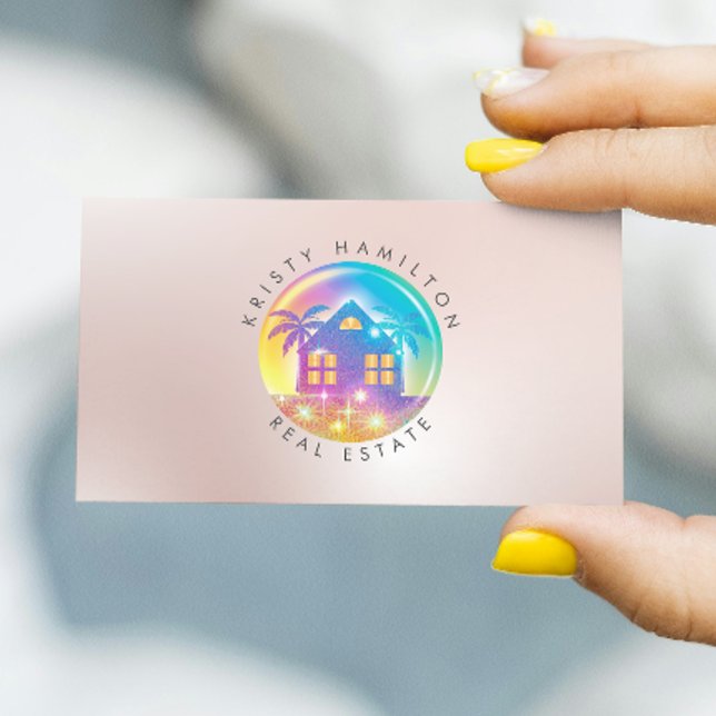 Carte De Visite maison de plage B'N'B immobilier (Créateur téléchargé)