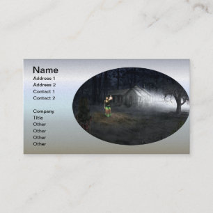 Carte De Visite Maison d'horreur d'Halloween