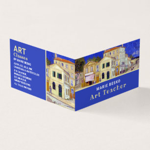 Carte De Visite Maison Jaune De Van Gogh, Professeur D'Art