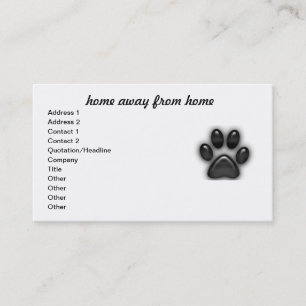 Carte De Visite maison loin de chez soi