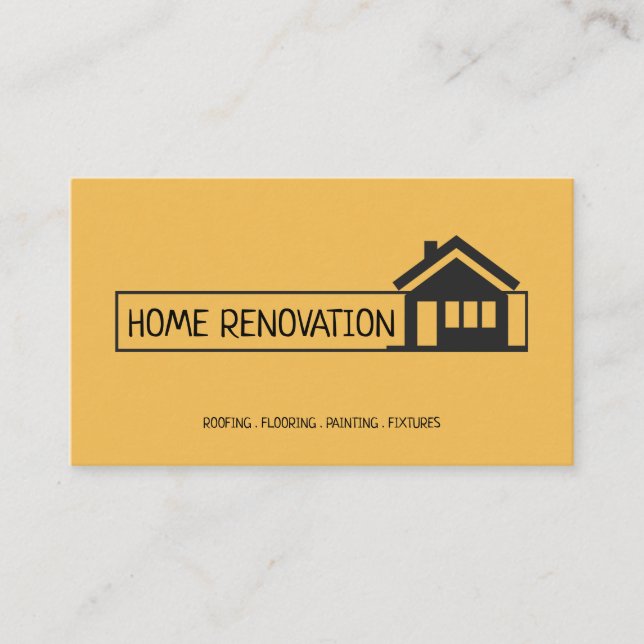 Carte De Visite Maison Maison Retrait Rénovation Construction (Devant)