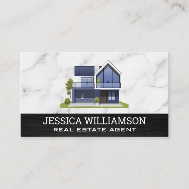 Carte De Visite Maison moderne | Immobilier (Devant)