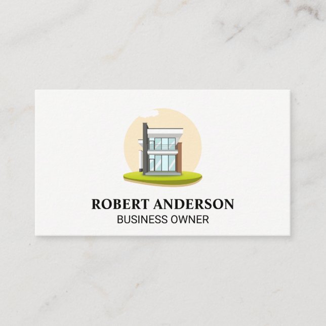 Carte De Visite Maison moderne | Logo immobilier (Devant)