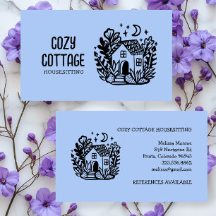 Carte De Visite Maison Petsitter Accueil Cute Cottage Art Custom