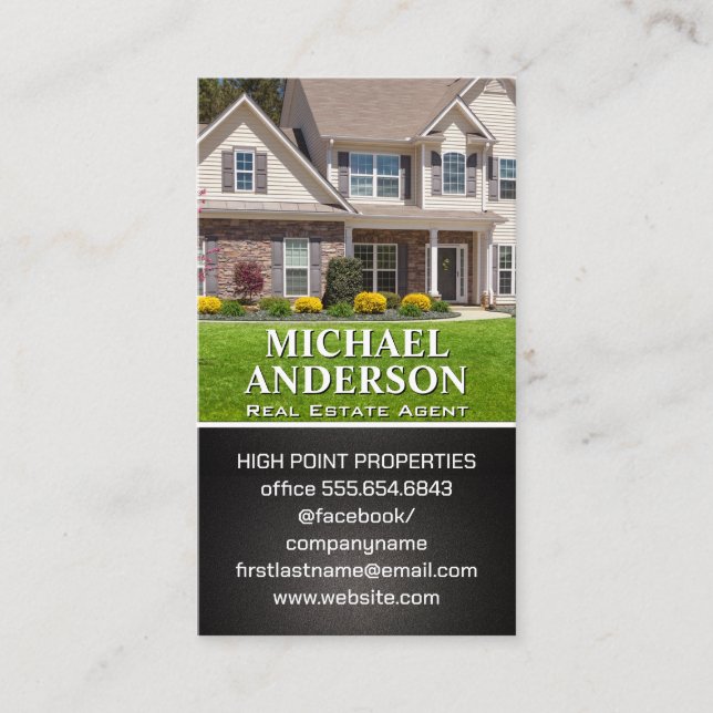Carte De Visite Maison résidentielle | Immobilier (Devant)