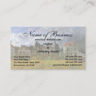 Carte De Visite Maisons à Argenteuil par Claude Monet