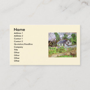 Carte De Visite Maisons à Auvers par Vincent van Gogh