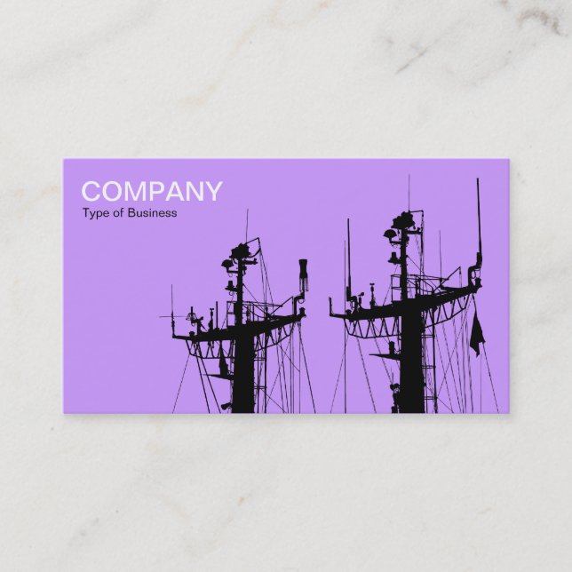 Carte De Visite Maisons de navires - Lilac (Devant)