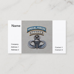 Carte De Visite Maître de garde forestière de SF aéroporté