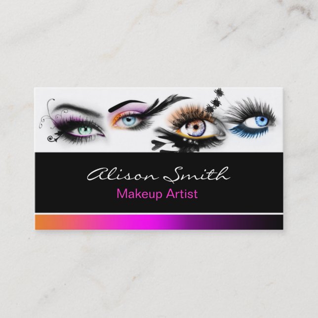 Carte De Visite MakeUp artist business card (Devant)