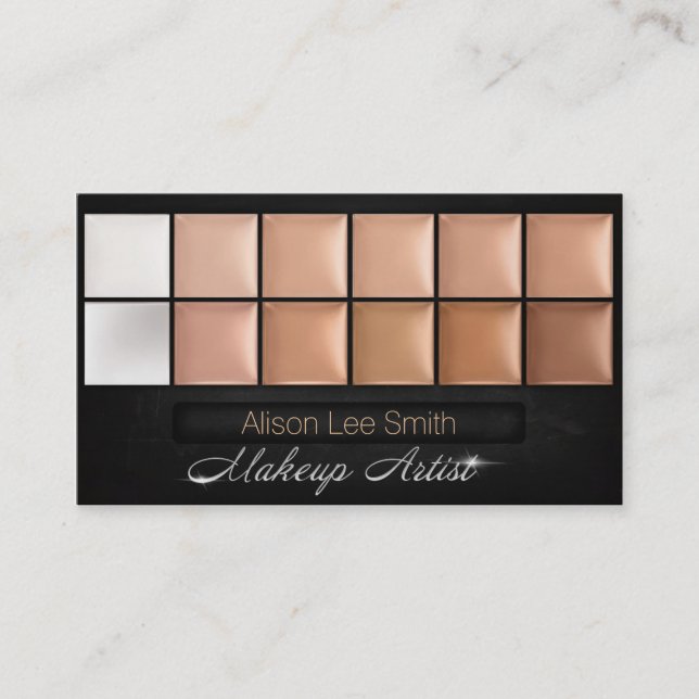 Carte De Visite Makeup Artist/Cream Eyeshadow Palette (Devant)