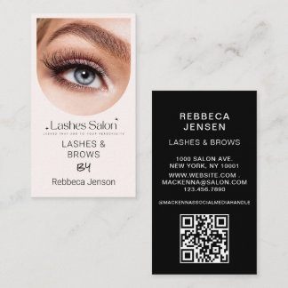 Carte De Visite Makeup Artist Eyelash Lashes & Brows