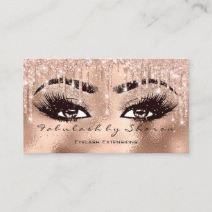Carte De Visite Makeup Eyebrow Lashes Parties scintillant goutte d