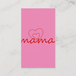 Carte De Visite Mama love cadeau de la fête des mères pour le meil