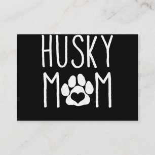 Carte De Visite Maman de Husky Dog lover Dog Decor