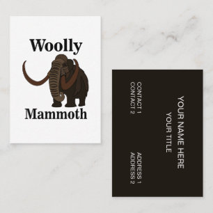 Carte De Visite Mammoth laineux