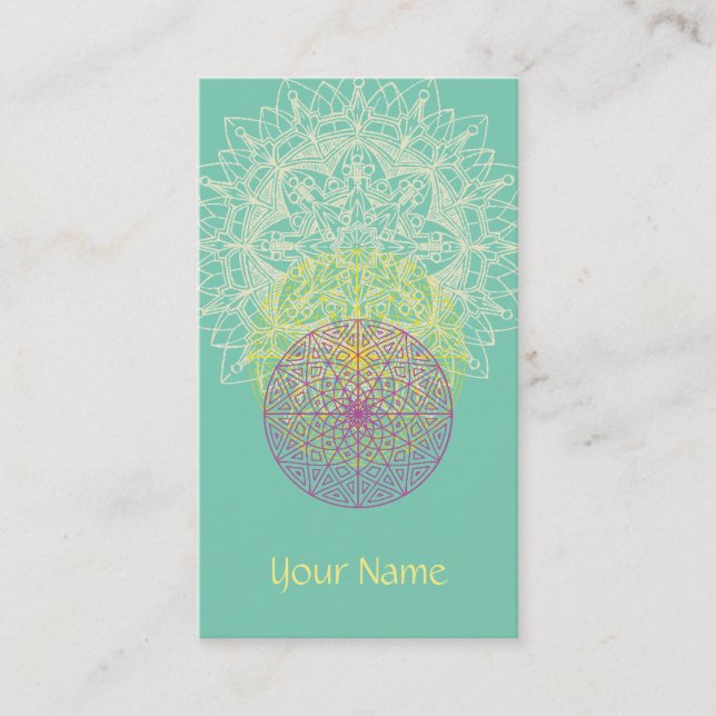 Carte de visite Mandala (Devant)