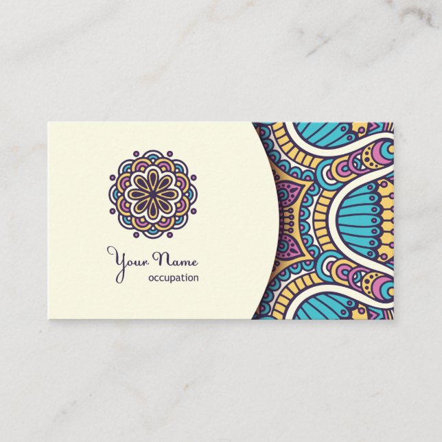Carte De Visite Mandala (Devant)