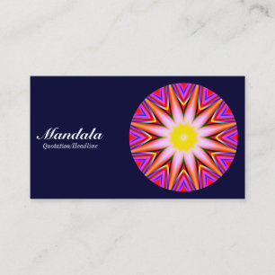 Carte De Visite Mandala 03 - Dark Navy 000033