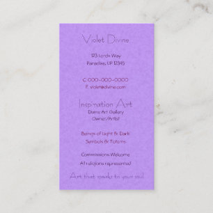 Carte De Visite Mandala de création