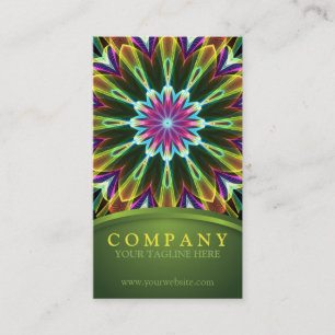 Carte De Visite Mandala de fleur de Trompet