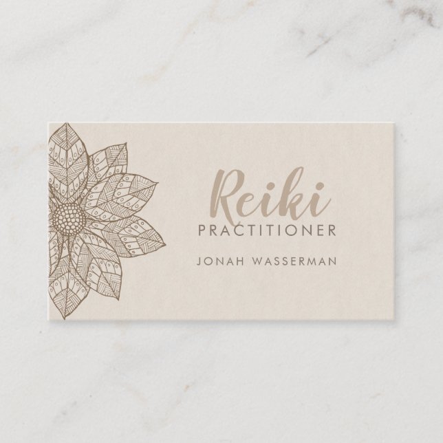 Carte De Visite Mandala de praticien Rieki  (Devant)