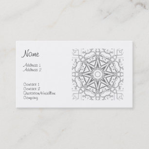 Carte De Visite Mandala de Steampunk