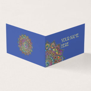 Carte De Visite Mandala de style indien couleur classe 1