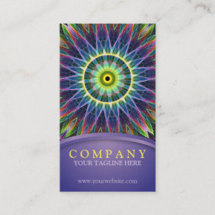 Carte De Visite Mandala d'oeil de fleur