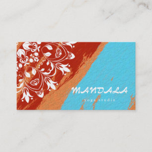 CARTE DE VISITE MANDALA LOGO CUSTOMISÉ YOGA INSTRUCTEUR