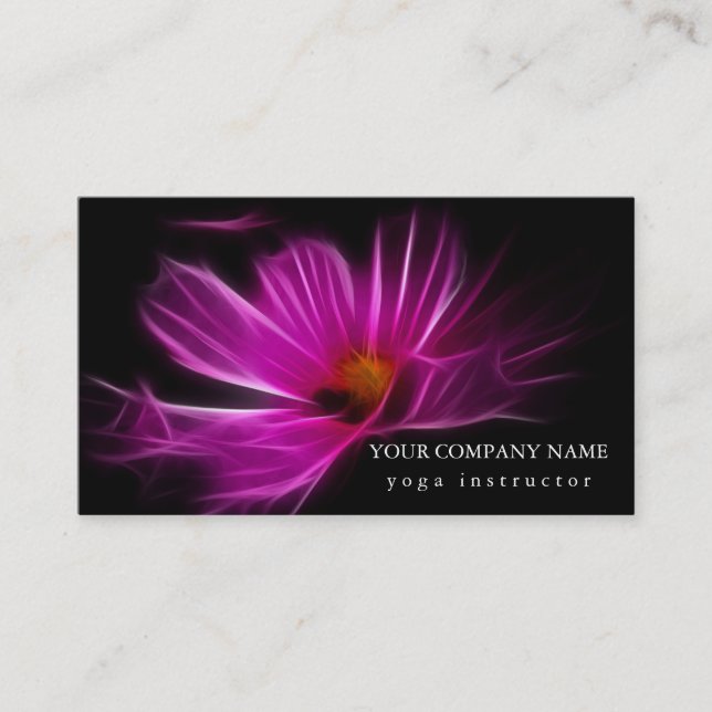CARTE DE VISITE MANDALA LOGO CUSTOMISÉ YOGA INSTRUCTEUR (Devant)